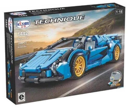 Bộ lắp ráp Winner 1442 Xe Thể Thao Mui Trần tỉ lệ 1:18, đồ chơi mô hình xe kéo lùi cho bé trai 6 tuổi, giá tốt.