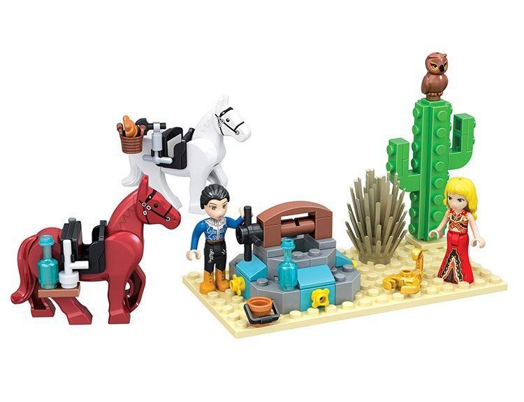 Hộp đồ chơi xếp hình Giếng nước sa mạc Winner 5017, gồm 102 chi tiết, quà tặng ý nghĩa cho bé gái.