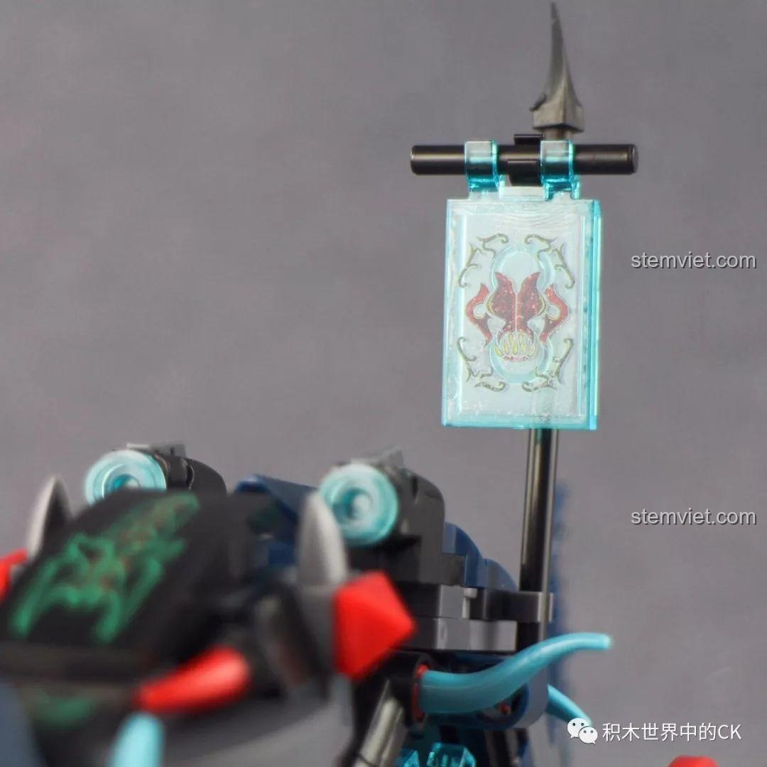 Chi tiết phần thân xe và chỗ ngồi của minifigure Hỗn Thế Ma Vương.