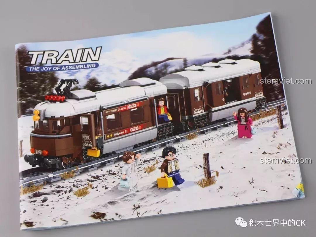 Sách hướng dẫn lắp ráp của bộ Winner 5090 Tàu Hỏa Thành Phố Cổ Điển Thụy Sĩ, hình ảnh rõ nét.