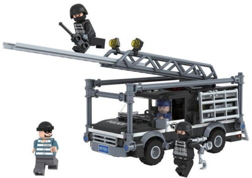 Bộ đồ chơi Winner 7001 Xe chống bạo động SWAT với 3 minifigure