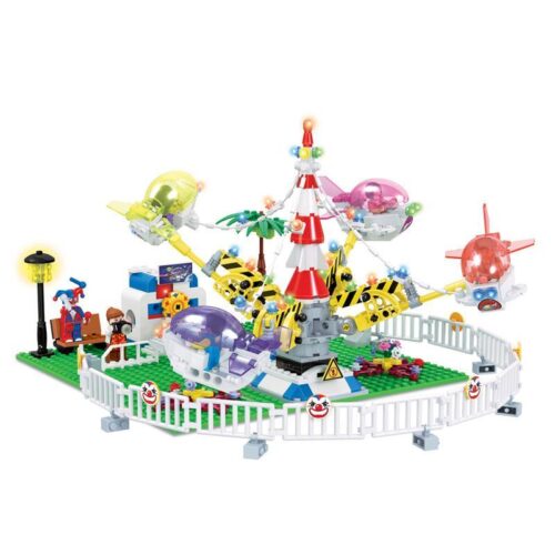 Bộ lắp ghép Winner 7035 Vòng quay máy bay công viên giải trí với gạch phát sáng, đồ chơi sáng tạo cho bé 6 tuổi.