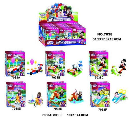 Bộ đồ chơi Winner 7038D City Modern Paradise với nhân vật và cảnh nhỏ