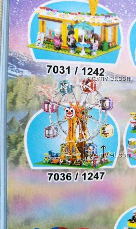 Trang giới thiệu các mô hình công viên giải trí khác của Winner, bao gồm vòng quay và các trò chơi.