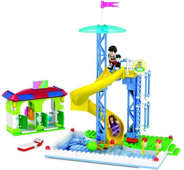 Bộ lắp ghép Winner 7042 Công viên giải trí: Cầu trượt xoay vòng