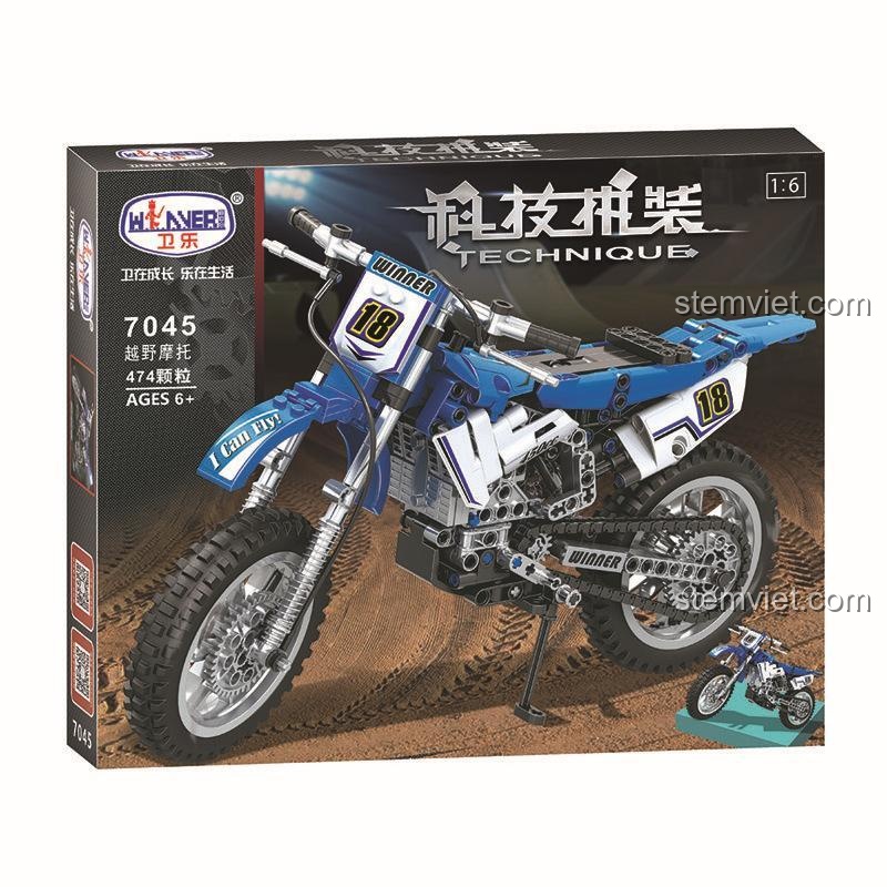 Hộp sản phẩm xe máy địa hình Winner 7045