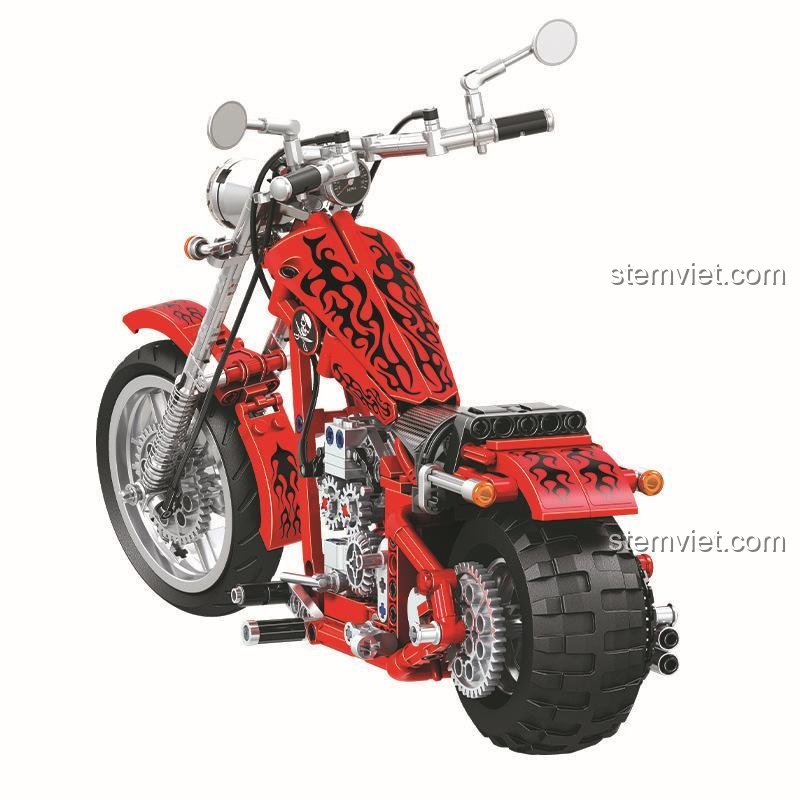 Mô hình Xe máy Harley Davidson Cruiser Winner 7046 - Chi tiết tay lái