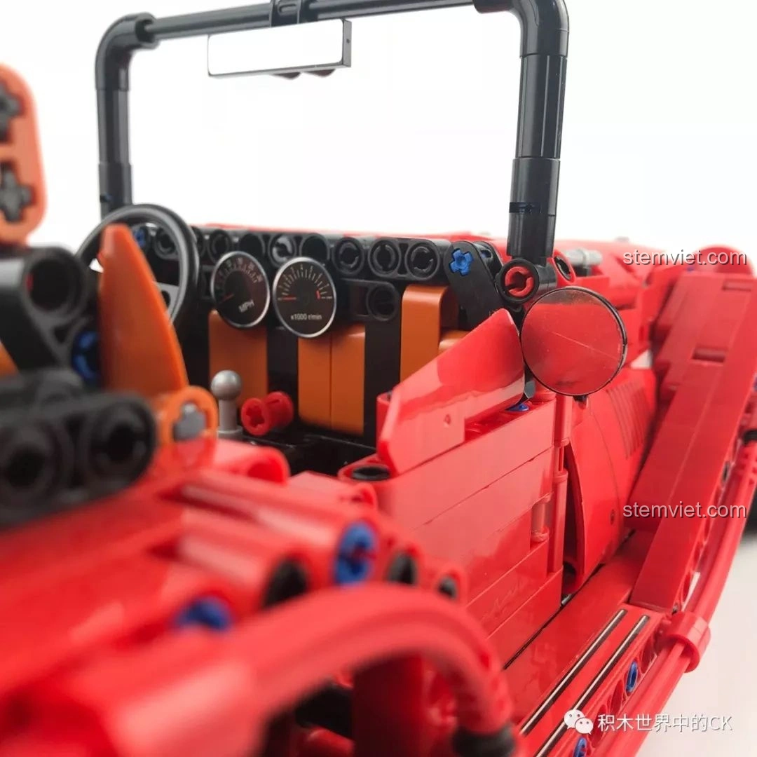 Tổng quan chất lượng của bộ lắp ráp Winner 7062 Xe Mui Trần Cổ Điển, các mảnh ghép khít và chắc chắn.