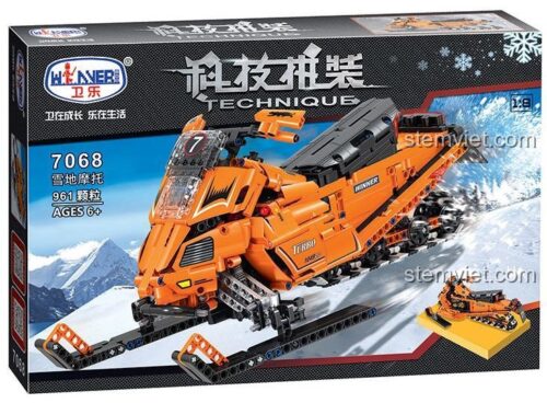 Hộp đồ chơi lắp ghép Winner 7068 Xe mô tô tuyết Turbo, bộ xếp hình Winner 7068 với 961 chi tiết, phù hợp bé trai 6 tuổi, giá tiết kiệm.