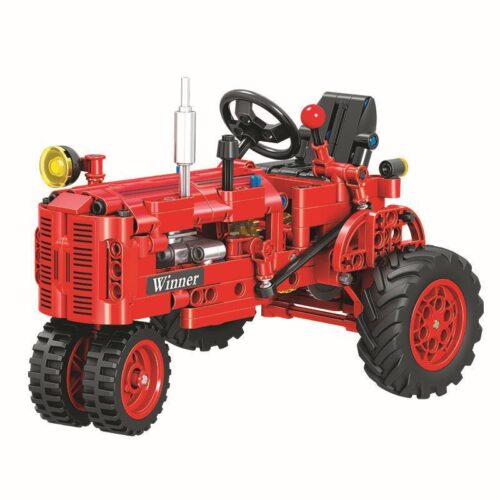Bộ đồ chơi Winner 7070 Máy kéo cổ điển, Đồ chơi lắp ráp máy kéo cổ điển cho bé trai 6 tuổi, Tương thích LEGO Technic, 302 mảnh
