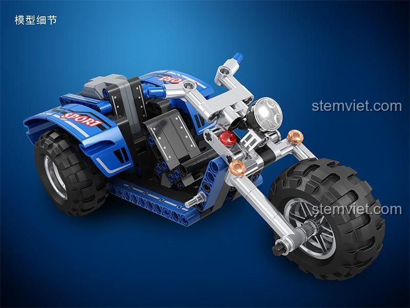 Hướng dẫn kết hợp bộ đồ chơi mô hình Winner 7081 và 7082 để tạo thành xe địa hình 4 bánh độc đáo.