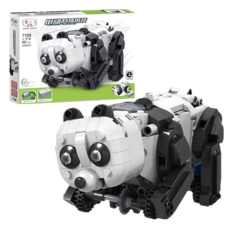 Winner 7108 Bộ đồ chơi Gấu trúc Máy Móc, Đồ chơi mô hình Gấu trúc, Đồ chơi lắp ghép Gấu trúc, 427 mảnh, Tương thích LEGO®, Cho bé 6+ tuổi, Màu trắng đen, Động cơ pin có sẵn, Động cơ pin cần mua thêm, Đầu có thể xoay, Chân tay có thể bắt chước tư thế bò, Giá tốt, Chất lượng cao, Khéo léo ngón tay, Phối hợp tay mắt, Quan sát, Sáng tạo ý tưởng, Tập trung chi tiết, Tư duy logic, Kiên nhẫn, Kiên trì, Giải quyết vấn đề
