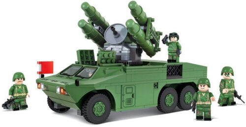 Hộp sản phẩm bộ lắp ráp Xe Tên Lửa Phòng Không Hồng Kỳ 7 Winner 8010, đồ chơi quân sự cho bé trai 6 tuổi.