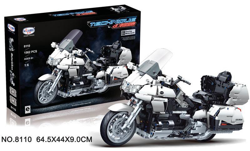Bộ lắp ráp Winner 8110 Mô tô Honda Gold Wing Touring 1562 mảnh, đồ chơi mô hình xe máy Technic tỉ lệ 1:6 cho con trai 6 tuổi, giá tốt.
