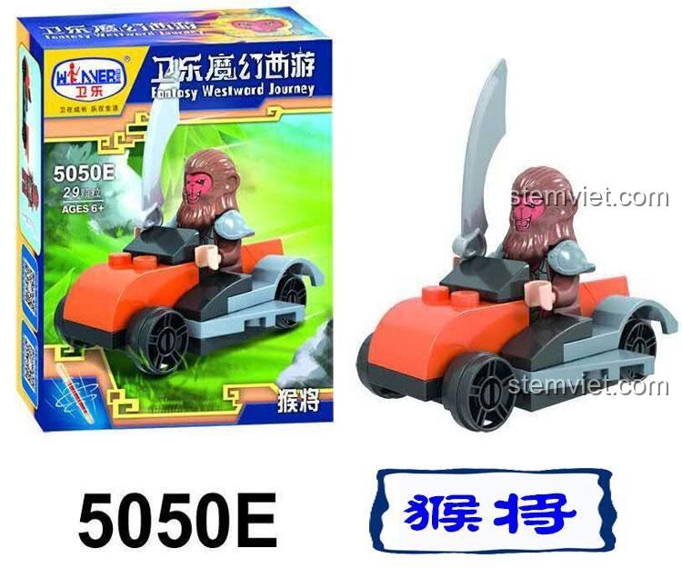Mô hình Monkey King lái xe trong bộ lắp ghép Fantasy Westward Journey Winner JEMLOU 5050E