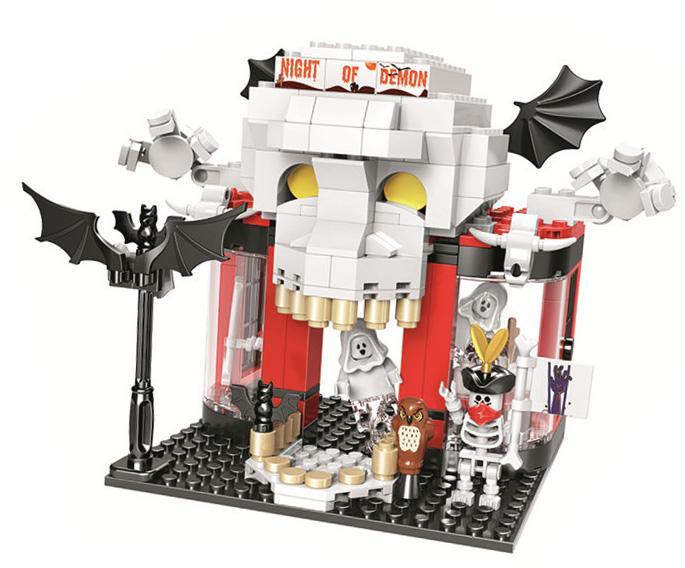 Bộ đồ chơi Ngôi nhà ma ám Winner JEMLOU 5072, lâu đài kinh dị Halloween cho bé gái 6 tuổi, đồ chơi lắp ghép giá tốt.