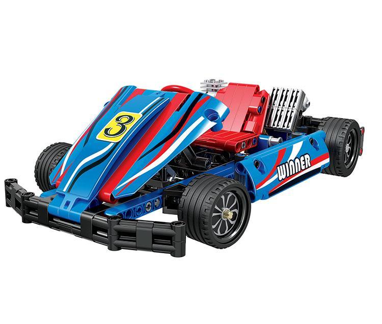 Bộ lắp ráp Xe Kart Đua Winner JEMLOU 7066 tỉ lệ 1:8, đồ chơi mô hình xe thể thao cho con trai 6 tuổi, giá rẻ.