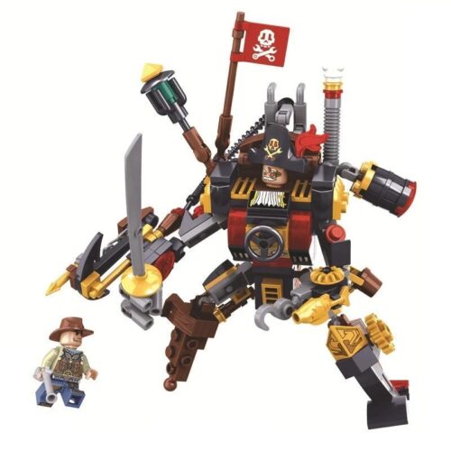 Bộ đồ chơi Chiến Binh Hơi Nước Winner JEMLOU 8040, mô hình robot Steampunk độc đáo, 198 mảnh ghép, phù hợp bé trai 6 tuổi, giá tốt.