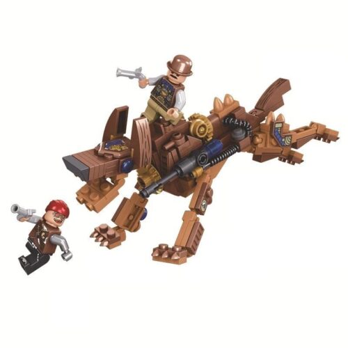 Hộp đồ chơi lắp ráp Winner JEMLOU 8042 Chó Máy Hơi Nước Steampunk, bộ đồ chơi cho bé trai 6 tuổi, chất lượng cao