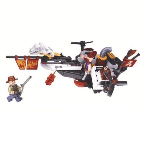 Bộ lắp ghép Winner JEMLOU 8044 Chiến Binh Hơi Nước Thời Đại Hơi Nước với 2 minifigures, thiết kế steampunk độc đáo, phù hợp bé trai 6 tuổi+.