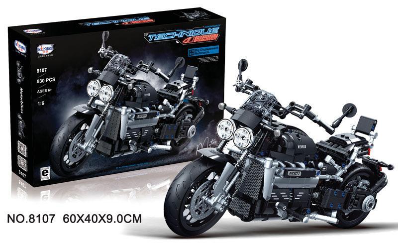 Bộ lắp ráp Mô tô phân khối lớn Winner JEMLOU 8107 tỉ lệ 1:6, đồ chơi mô hình xe máy phân khối lớn 830 chi tiết cho con trai 6 tuổi, giá tốt