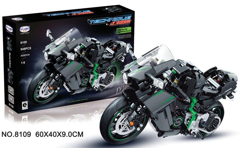 Bộ lắp ráp Xe Mô Tô Đua Winner 8109 949 chi tiết, mô hình xe đua thể thao tỉ lệ 1:6 chân thực, đồ chơi mô hình cho bé trai 6 tuổi giá tốt.