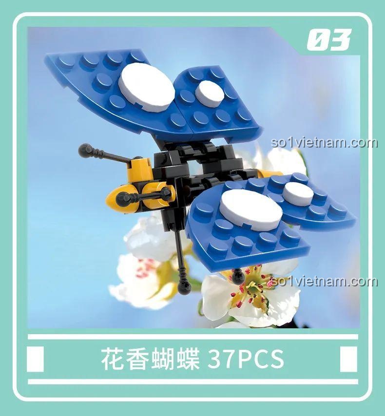 Bộ Lắp Ghép Mô Hình Côn Trùng WISE BLOCK HA389311 - Mô hình Bướm