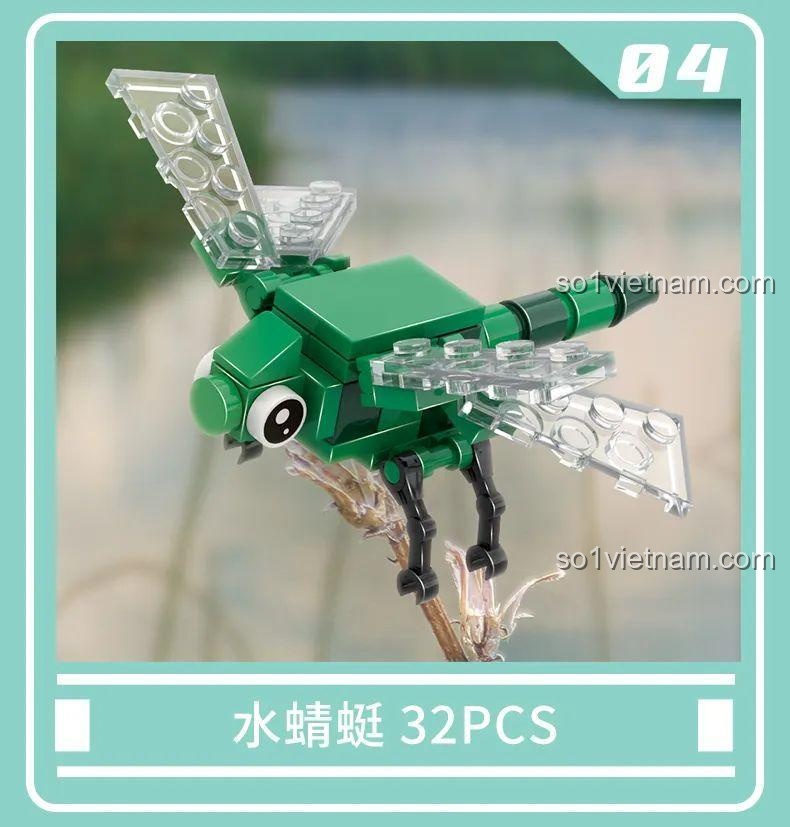 Bộ Lắp Ghép Mô Hình Côn Trùng WISE BLOCK HA389311 - Mô hình Chuồn chuồn