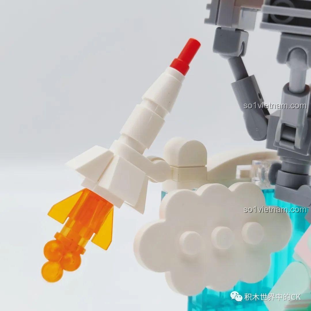 Bộ đồ chơi Phi hành gia mèo con AULDEY HA390213, mô hình Space Landing tổng thể, cho bé 6 tuổi, giá rẻ.