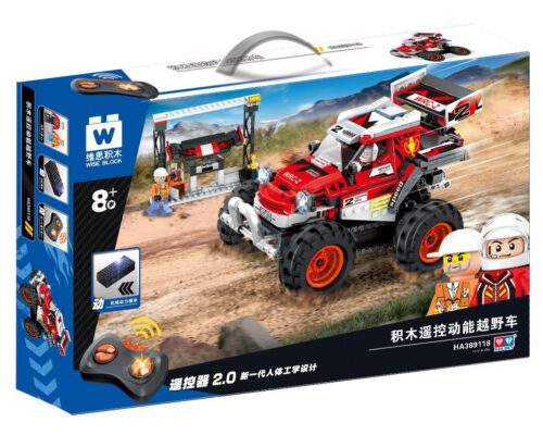 Bộ đồ chơi Xe địa hình điều khiển từ xa WISE BLOCK HA389118, đồ chơi lắp ráp xe địa hình RC cho bé trai 8 tuổi, giá tốt.