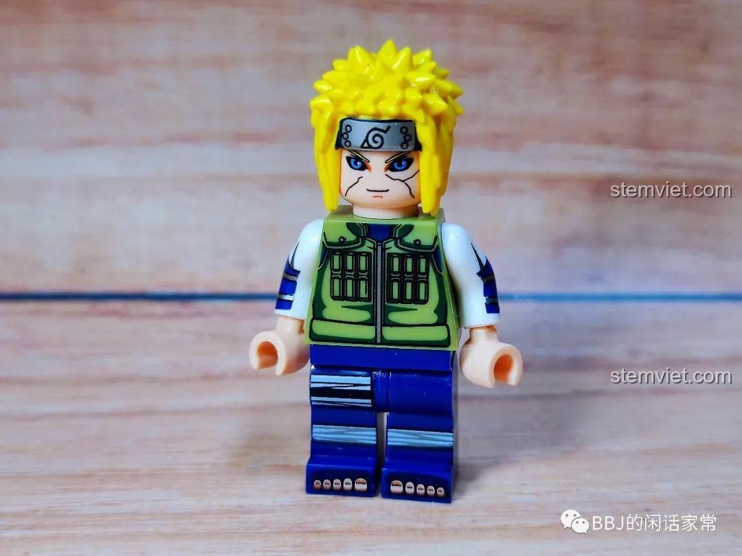 Minifigure Naruto Minato từ bộ lắp ghép WM6109, đồ chơi mô hình Naruto cho bé trai 8 tuổi, chất lượng tốt.