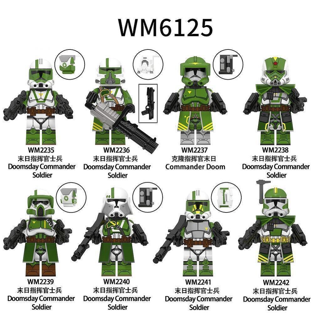 Bộ đồ chơi Lính Chỉ Huy Doomsday WM6125, đồ chơi mô hình Chiến binh Star Wars giá tốt cho bé trai 6 tuổi, tương thích LEGO®.