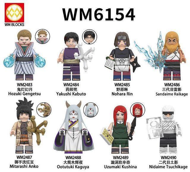 Minifigure Naruto WM Blocks WM6154 Hozuki Gengetsu và Yakushi Kabuto chi tiết tinh xảo