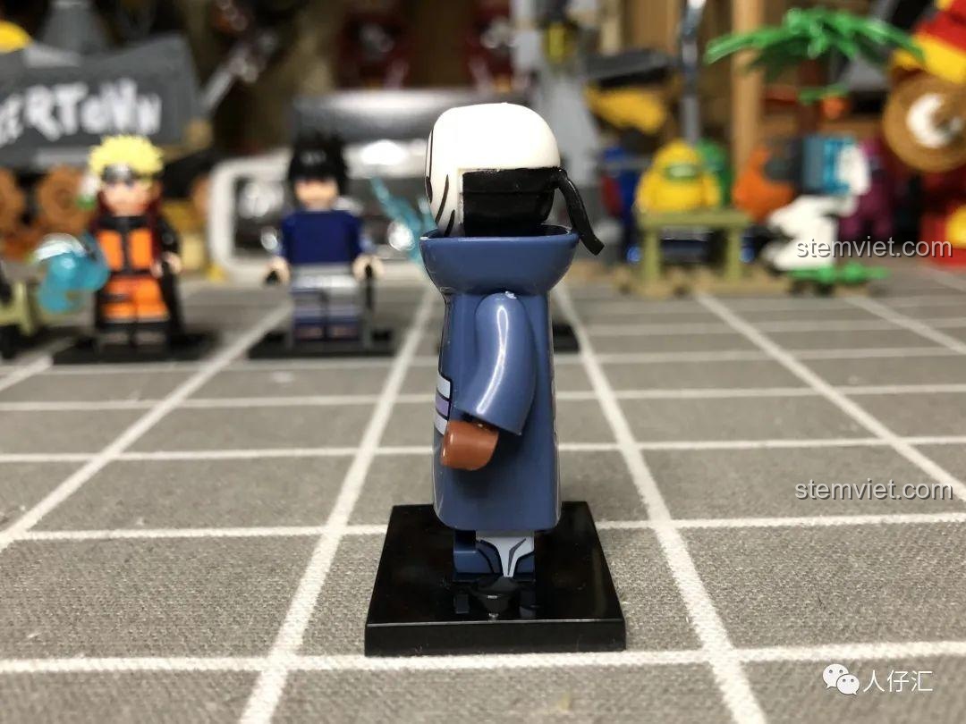 Minifigure Kakuzu WM2087, đồ chơi mô hình WM2083, nhân vật Akatsuki với hộp tiền và chi tiết độc đáo.