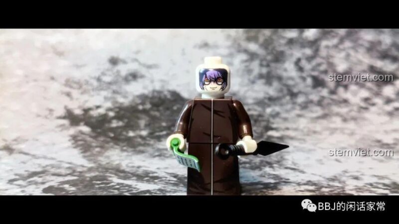 Ảnh review minifigure Yakushi Kabuto WM2109 khi chưa đội mũ trùm đầu.