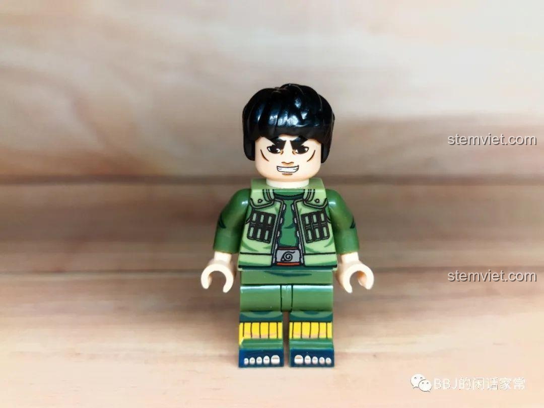 Minifigure Might Guy WM2122 từ bộ lắp ráp Maito Gai, chất lượng cao, tương thích LEGO®.