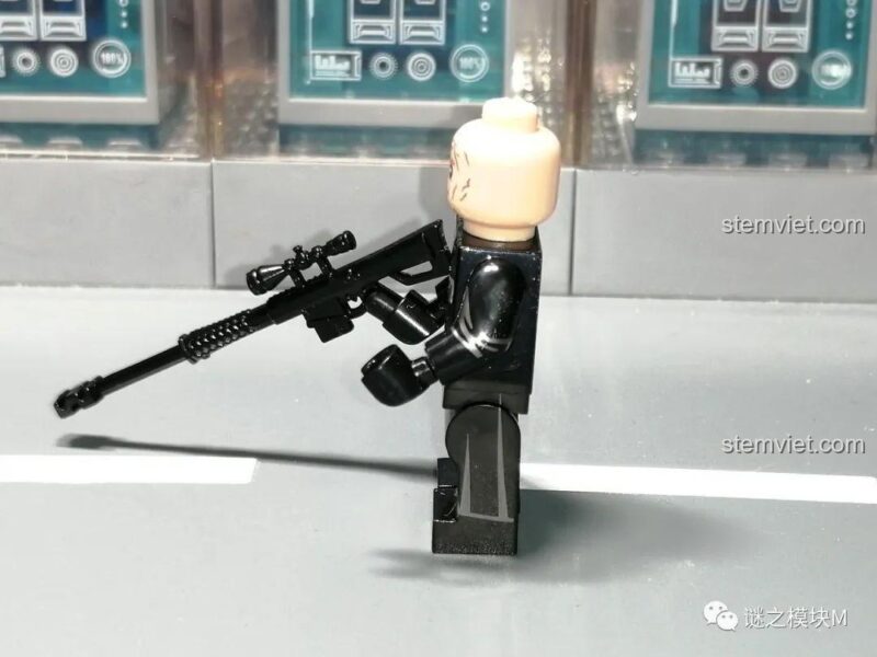 Minifigure Moff Gideon WM2206 đồ chơi lắp ghép The Mandalorian, kiếm đen in họa tiết, khớp cử động linh hoạt