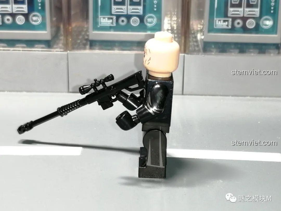 Minifigure Moff Gideon WM2206 đồ chơi lắp ghép The Mandalorian, kiếm đen in họa tiết, khớp cử động linh hoạt
