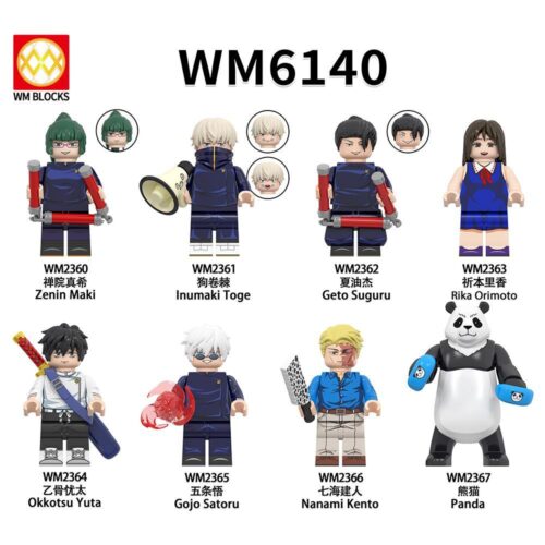 Minifigure Rika Orimoto WM2363 từ anime Chú Thuật Hồi Chiến, đồ chơi lắp ghép giá rẻ cho bé trai 6 tuổi.
