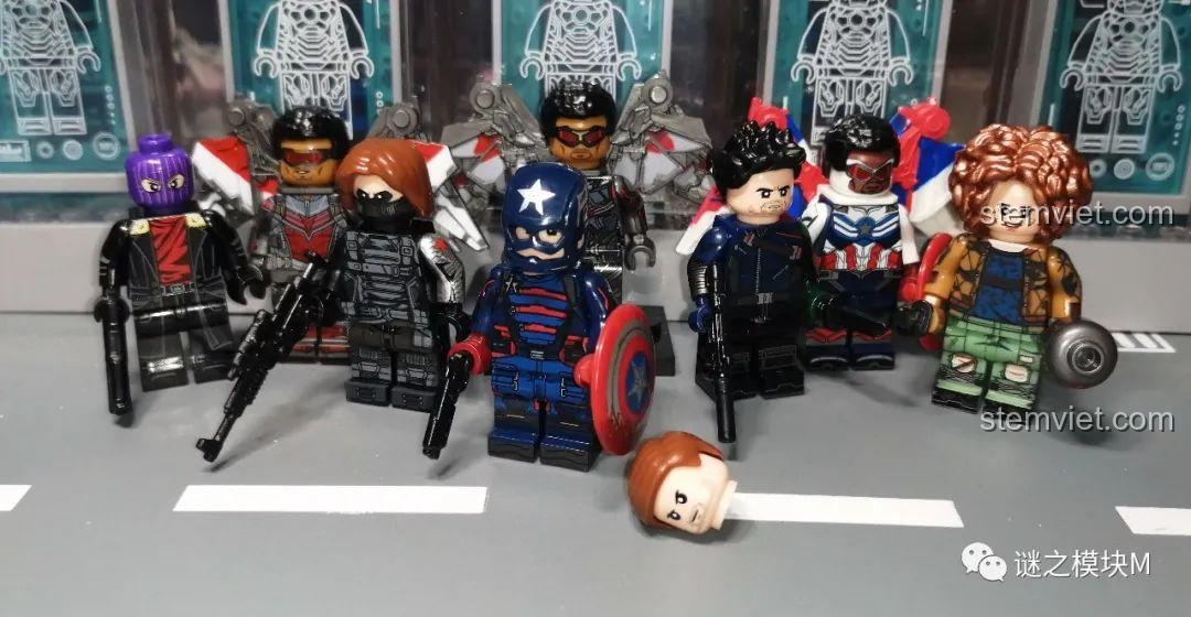 Minifigure Falcon phiên bản Civil War WM2169, bộ sưu tập minifigure WM6117.