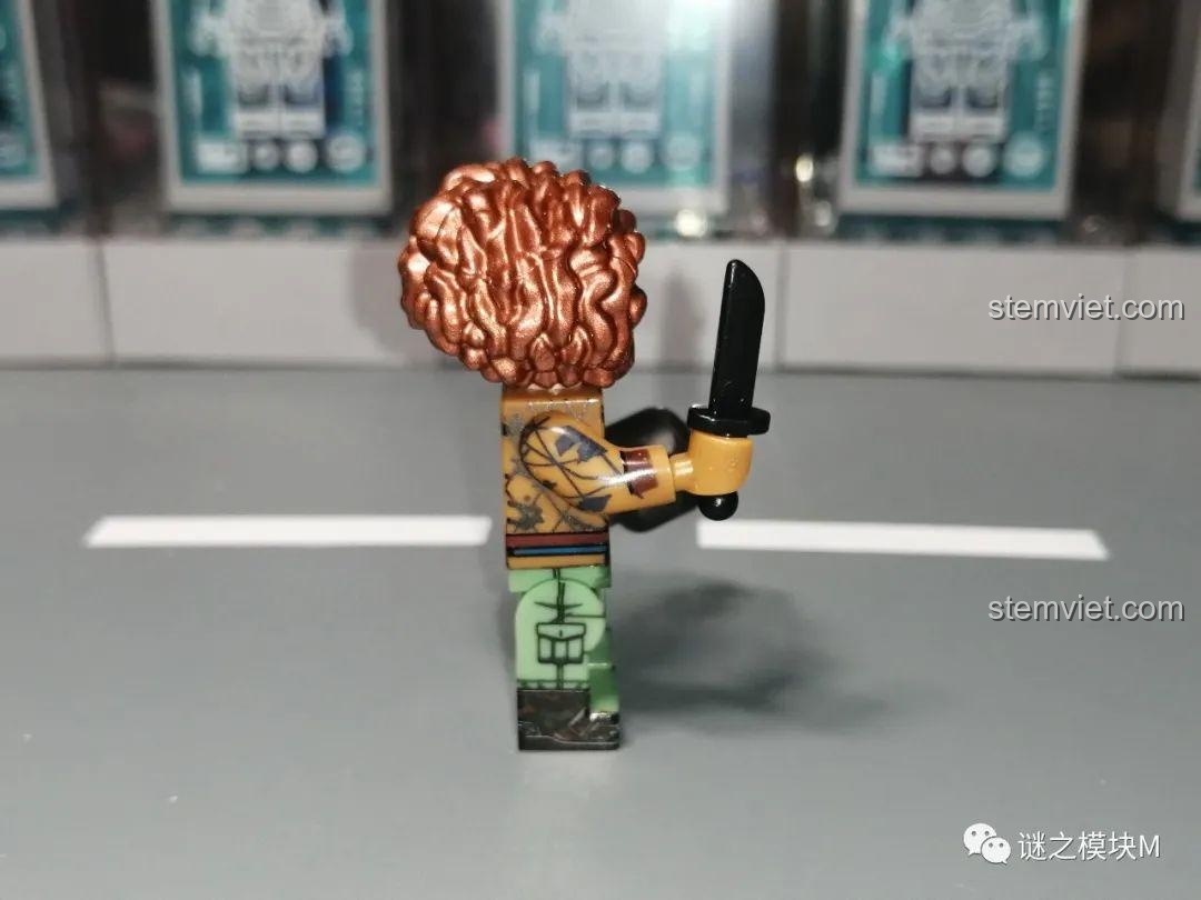 Chi tiết in hình xăm trên tay của minifigure Karli Morgenthau WM2167. Đồ chơi lắp ráp Winter Soldier Bucky Barnes.