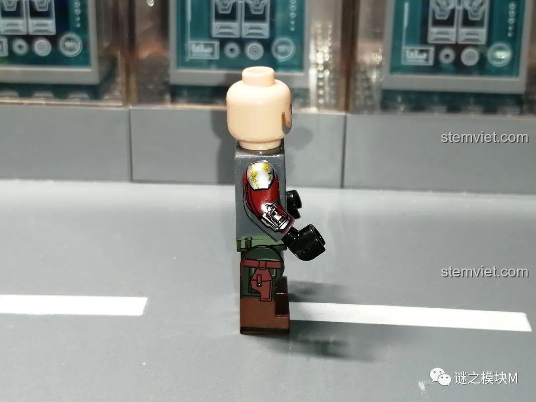 Minifigure The Mandalorian WM6121, đồ chơi lắp ghép nhân vật Star Wars, chi tiết in ấn sắc nét, phù hợp bé trai 8 tuổi.