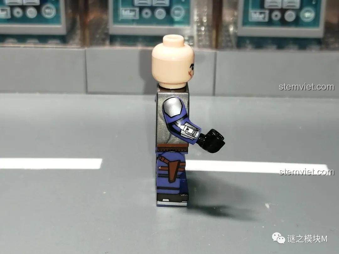 Minifigure Jango Fett WM6121, đồ chơi xếp hình Star Wars, chi tiết in ấn sắc nét, phù hợp bé trai 8 tuổi.