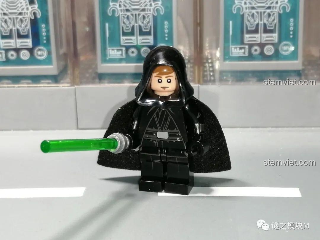 Minifigure Luke Skywalker WM6121, đồ chơi xếp hình Star Wars, chi tiết in ấn sắc nét, phù hợp bé trai 8 tuổi.