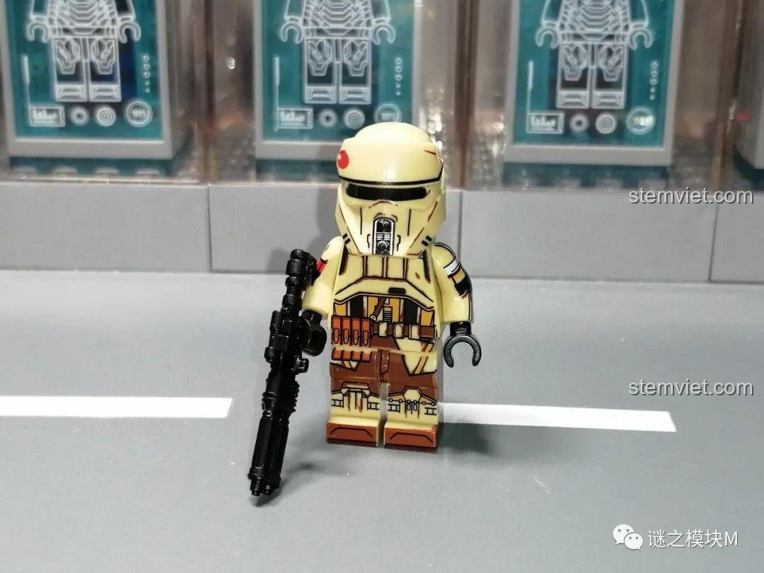 Minifigure Scout Trooper WM6121, đồ chơi lắp ráp Star Wars, chi tiết in ấn sắc nét, tương thích LEGO®.
