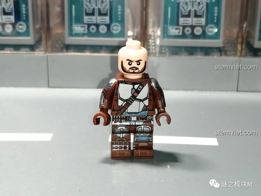Minifigure The Mandalorian WM6121, đồ chơi mô hình Star Wars, chi tiết in ấn sắc nét, tương thích LEGO®.