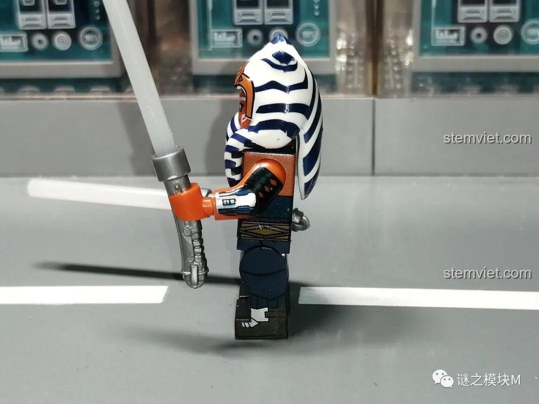 Minifigure Ahsoka WM6121, bộ đồ chơi Star Wars, chi tiết in ấn sắc nét, tương thích LEGO®.