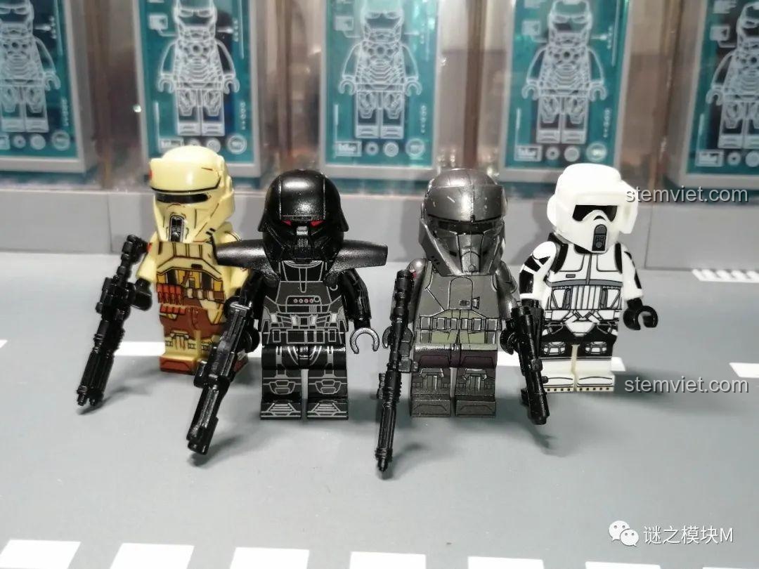 Bộ sưu tập Minifigure The Mandalorian WM6121 và WM6122, đồ chơi xếp hình nhân vật Star Wars, phù hợp bé trai 8 tuổi, giá tốt.