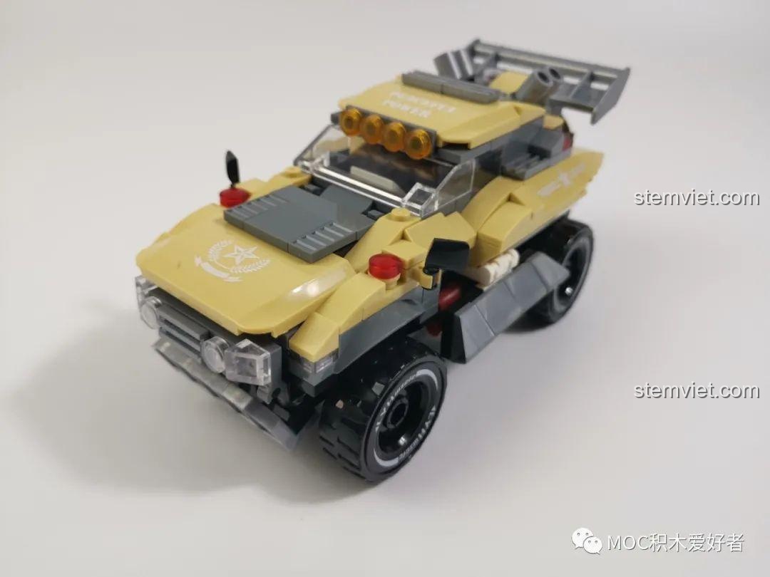 WOMA C0193 đồ chơi lắp ráp xe chiến đấu hoang dã, bộ đồ chơi WOMA, đồ chơi mô hình cho bé trai 6 tuổi.