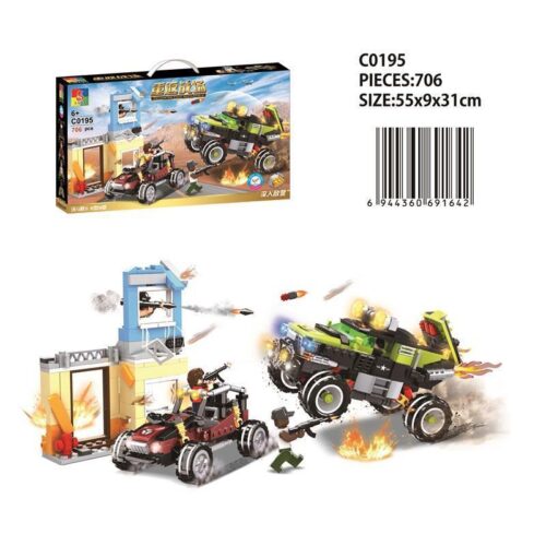 Hộp bộ lắp ráp WOMA C0195 Trở Lại Chiến Trường: Xâm Nhập Sâu Vào Địch 706 mảnh cho bé trai 6 tuổi, giá tốt.